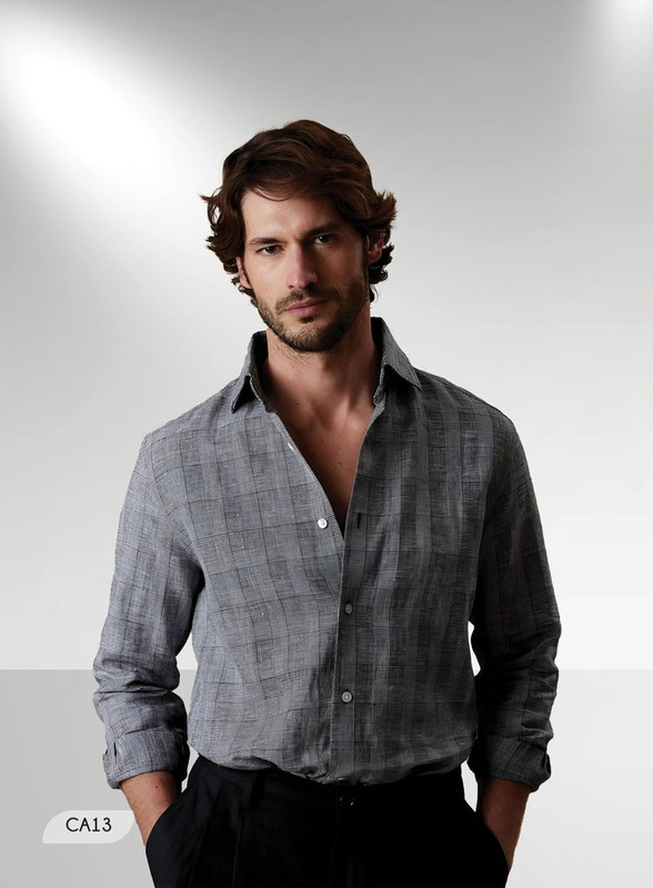 [CA13] Camisa de Cuello Recto Regular