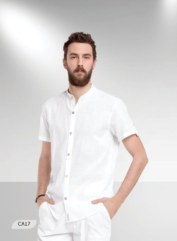 [CA17] Camisa con Puño Capri Elegante